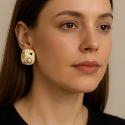 NEFERU Pearl & Gemstone Designer Earrings