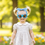 Rainbow glasses and bow