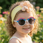 Rainbow glasses and bow