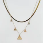 NEFERU Third Eye Layers – Gold Multi-Strand Necklace - Image 3