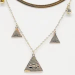 NEFERU Third Eye Layers – Gold Multi-Strand Necklace - Image 4