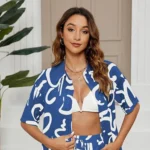 SHEIN Summer Beach Casual Printed Shirt - Image 3