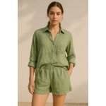 SHEIN Shirt & Shorts Set – Sage Green