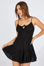 SHEIN Black Fit And Flare Dress Mini - Image 3