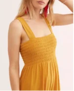 SHEIN Yellow Mustard summer Jumpsuit
