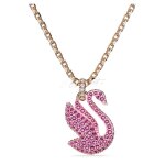 Swarovski Swan pendant Swan, Medium, Pink, Rose gold-tone - Image 2