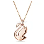 Swarovski Swan pendant Swan, Green, Rose gold-tone plated - Image 4