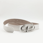 "Diesel WOMEN BELT WHITE LEATHER" - Image 3
