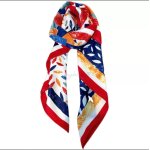 Silk Scarf red