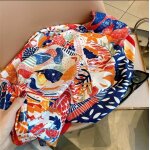 Silk Scarf red - Image 2
