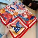 Silk Scarf red - Image 3