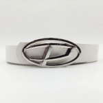 "Diesel WOMEN BELT WHITE LEATHER"