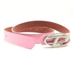 "Diesel women's Belt PINK LEATHER" - Image 2