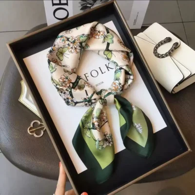 Silk Scarf, olive