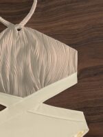 Shein Swim Cut-Out Ruched Halter One-Piece - Image 4