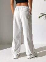 SHEIN Petite White Parachute Cargo Pants - Image 3