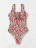 Shein Swim Floral Ruched One-Piece - Image 3