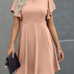 Shein Clasi Ruffle Sleeve Dress