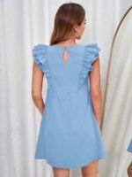 SHEIN VCAY Women's Round Neck Cap Sleeve Dress - Image 2