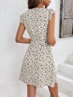 Shein Ditsy Floral V-Neck Mini Dress - Image 3