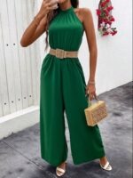 Shein Chiquease Pleated Wide-Leg Jumpsuit - Image 3