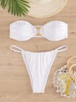 Shein Strapless Asymmetrical Bikini