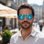Ray-Ban Mirror Lens Sunglasses Light Metal Frame