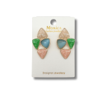 NEFERU Geometric Multi-Color Studs - Image 2
