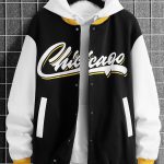 Shein Manfinity Men's Loose Fit Varsity Letter Jacket
