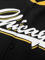 Shein Manfinity Men's Loose Fit Varsity Letter Jacket - Image 6