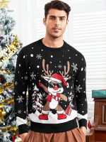 Shein Manfinity VCAY Men Christmas Pattern Sweate