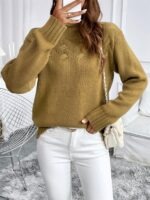 Shein Chiquease High Neck Knit Sweater - Image 3