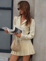 SHEIN Off-Shoulder Tweed Dress - Image 2