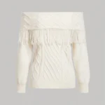 SHEIN Fringe Knit Sweater