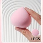 1pc Peach-Shaped Wet & Dry Makeup Sponge Blender