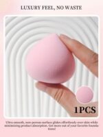 1pc Peach-Shaped Wet & Dry Makeup Sponge Blender