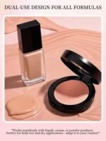 1pc Peach-Shaped Wet & Dry Makeup Sponge Blender - Image 4