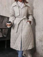 Shein Women's coat Grey - Image 4