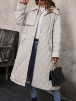Shein Women's coat Grey - Image 3