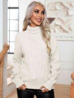 SHEIN Turtleneck Knit Sweater