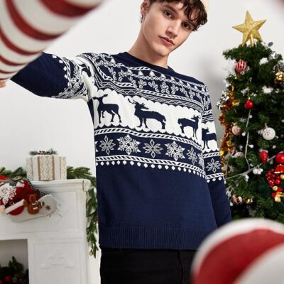 SHEIN Men Christmas Sweater