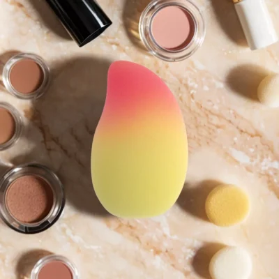 Unique Bargains Gradient Mango Face Makeup Sponge 1Pc