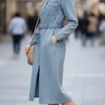 SHEIN Denim Shirt Dress