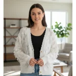 SHEIN Textured Knit Cardigan