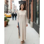 SHEIN Ribbed Tunic Dress