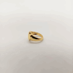 NEFERU Chunky Gold Puffy Heart Ring - Image 4