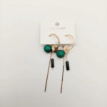 Green Glam Earrings - Image 3