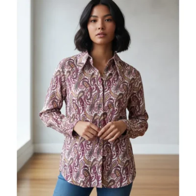 SHEIN Paisley Print Blouse