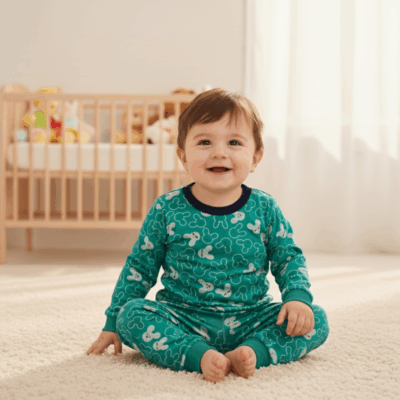 Kids' Character Pajamas Bunnies green