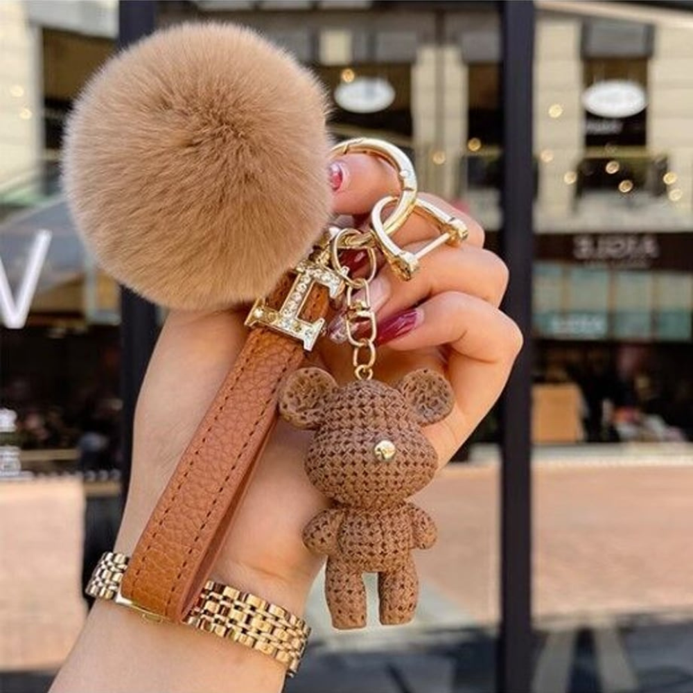 Untitled design (1) Bear Resin Keychain - Image 1